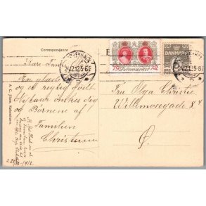 Julemrke 1912 p Postkort