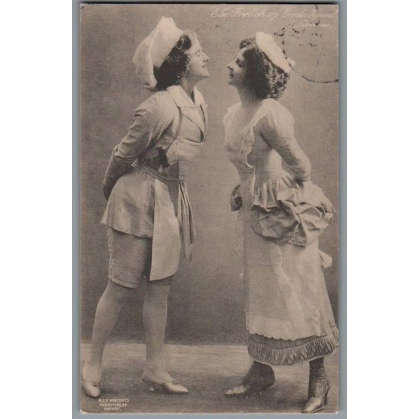 Else Frlich og Gerda Krum i "Rverne" - Skuespiller - Postkort - Brugt