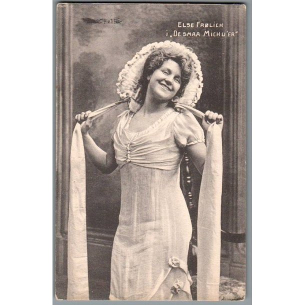Else Frlich i "De smaa Michur" - Skuespiller - Postkort - Ubrugt