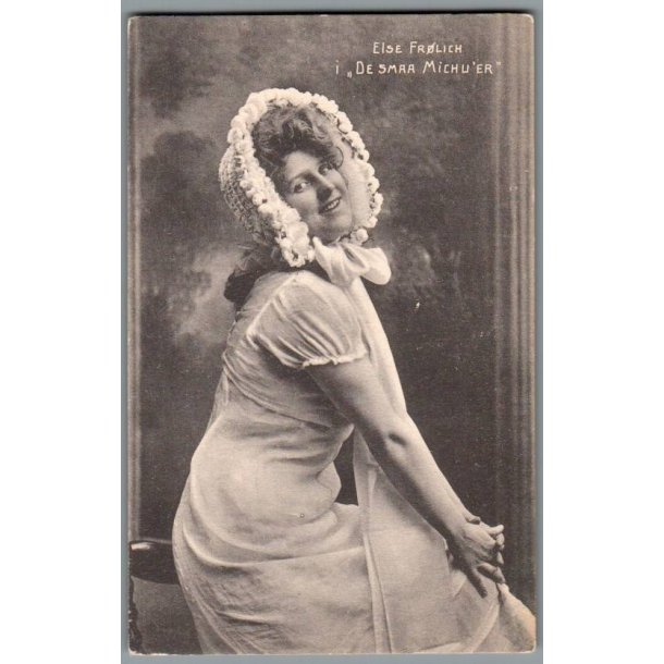 Else Frlich i "De smaa Michur" - Skuespiller - Postkort - Ubrugt