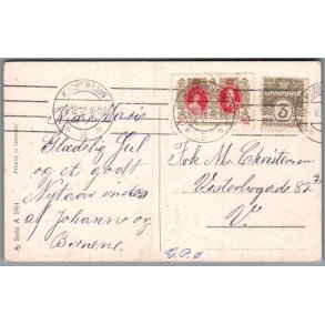 Julemrke 1912 p Postkort