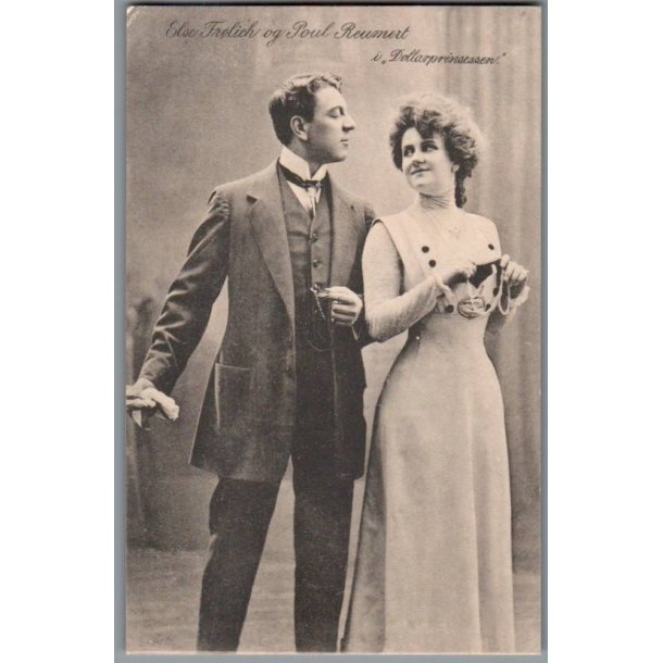 Else Frlich og Poul Reumert i Dollarprinsessen - Skuespiller - Postkort - Ubrugt