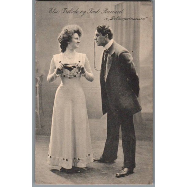 Else Frlich og Poul Reumert i Dollarprinsessen - Skuespiller - Postkort - Ubrugt