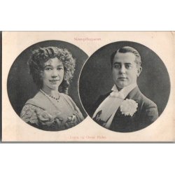 Skuespiller parret Jonna og Oscar Holst - Skuespiller - Postkort - Ubrugt