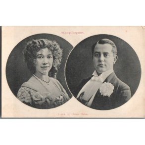 Skuespiller parret Jonna og Oscar Holst - Skuespiller - Postkort - Ubrugt