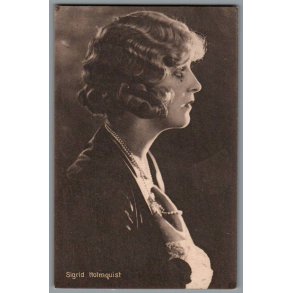 Sigrid Holmquist - Skuespiller - Postkort - Ubrugt