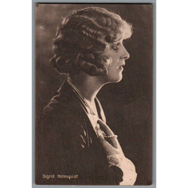 Sigrid Holmquist - Skuespiller - Postkort - Ubrugt