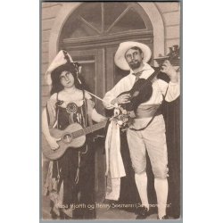 Rosa Hjort og Henry Seemann i "Sommerrejsen" - Skuespiller - Postkort - Brugt