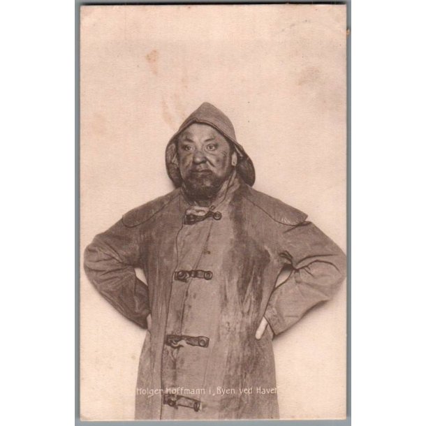 Holger Hofman i "Byen ved Havet"- Skuespiller - Postkort - Brugt