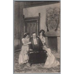 Sigrid Hindberg - Carl Alstrup - Ellen Rasmussen - Astrid Rasmussen - Skuespiller - Postkort - Brugt