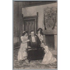 Sigrid Hindberg - Carl Alstrup - Ellen Rasmussen - Astrid Rasmussen - Skuespiller - Postkort - Brugt