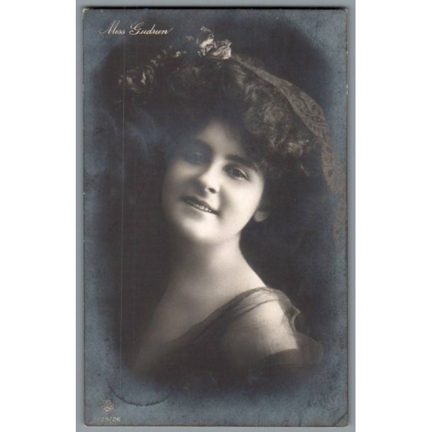 Miss Gudrun - Skuespiller - Postkort - Brugt