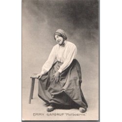 Emmy Gandrup i "Molboerne" - Skuespiller - Postkort - Ubrugt
