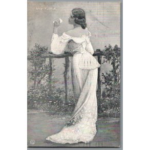 Mile Florval - Skuespiller - Postkort - Brugt