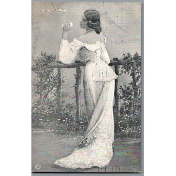 Mile Florval - Skuespiller - Postkort - Brugt