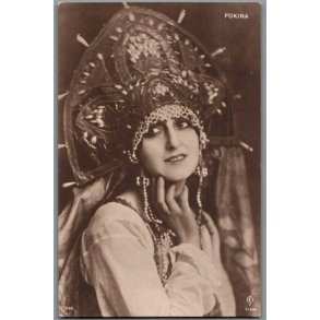 Fokina - Skuespiller - Postkort - Ubrugt