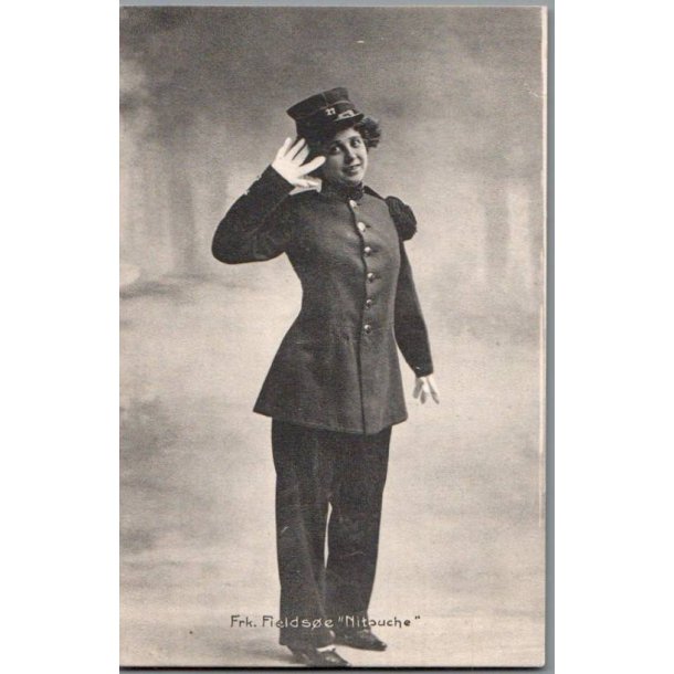 Frk. Fielse i "Nitcuche" - Skuespiller - Postkort - Ubrugt
