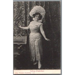 Valborg Frederiksen - Skuespiller - Postkort - Ubrugt