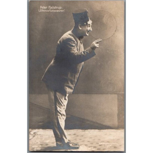 Peter Fjelstrup i Efteraarsmanvre - Postkort - Brugt