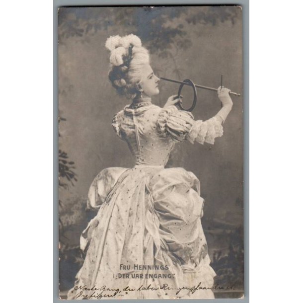 Fru Hennings i "Der var engang" - Postkort - Ubrugt