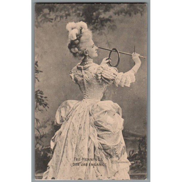 Fru Hennings i "Der var engang" - Postkort - Brugt