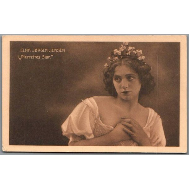 Elna Jrgen-Jensen i "Pierrettes Slr"- Skuespiller - Postkort - Ubrugt