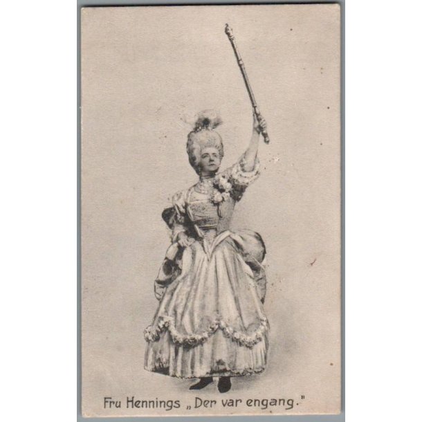 Fru Hennings i "Der var engang" - Postkort - Brugt