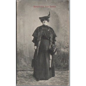 Skuespillerinden Fru Anna Jacobsen - Skuespiller - Postkort - Brugt