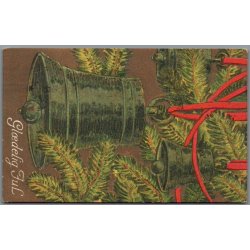 Julemrke 1911 p Postkort - Perfin D.D.P.A. p Frimrke