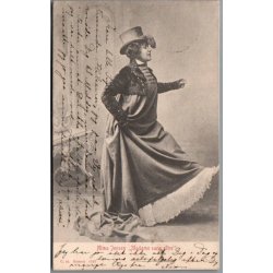 Alma Jensen  i "Madame sans gene" - Skuespiller - Postkort - Brugt