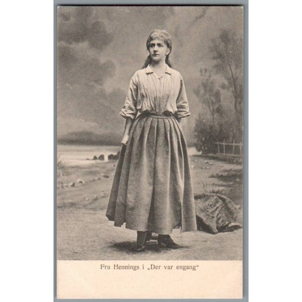 Fru Hennings i "Der var engang" - Postkort - Ubrugt