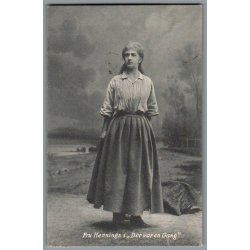 Fru Hennings i "Der var engang" - Postkort - Brugt