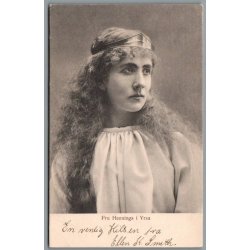 Fru Hennings i "Yrsa" - Skuespiller - Postkort -Ubrugt