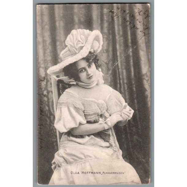 Olga Hoffmann i Flagermusen - Postkort - Brugt