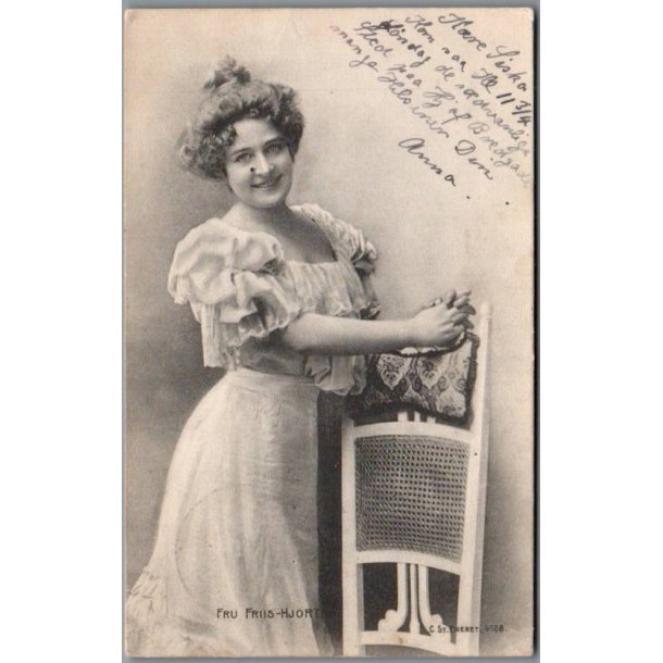 Fru Friis Hjorth - Skuespiller - Postkort - Brugt