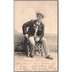 Schach-Jensen i "Mester og Lrling" - Skuespiller - Postkort - Brugt