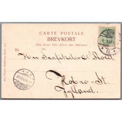 Schach-Jensen i "Tamburgmajordrens Datter" - Skuespiller - Postkort - Brugt