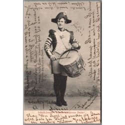 Schach-Jensen i "Tamburgmajordrens Datter" - Skuespiller - Postkort - Brugt