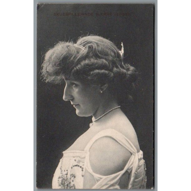 Skuespillerinden Frk. Bjerre Jensen - Skuespiller - Postkort - Brugt