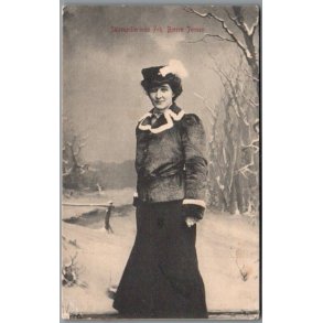 Skuespillerinden Frk. Bjerre Jensen - Skuespiller - Postkort - Brugt