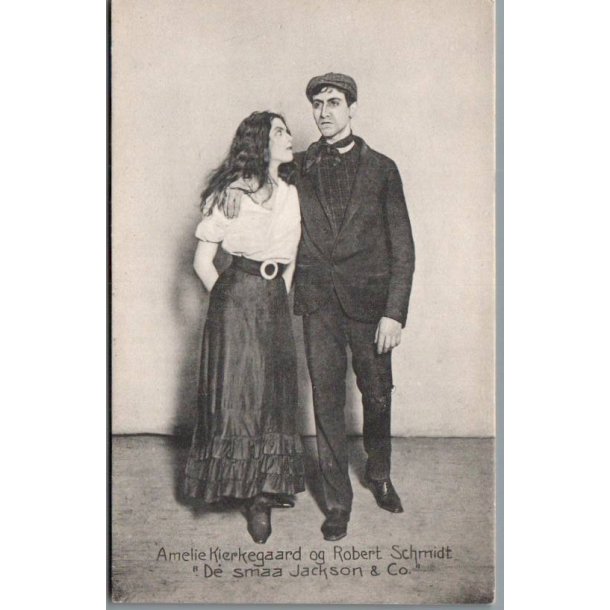 Amelie Kirkegaard og Robert Schmidt i "De smJackson &amp; Co" - Skuespiller - Postkort - Ubrugt