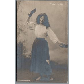Frken Keyser - Skuespiller - Postkort - Brugt