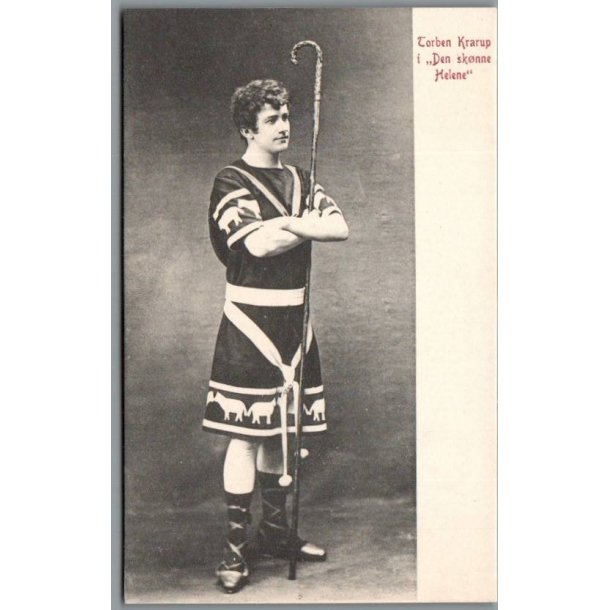Torben Krarup i "Den sknne Helene" - Skuespiller - Postkort - Ubrugt