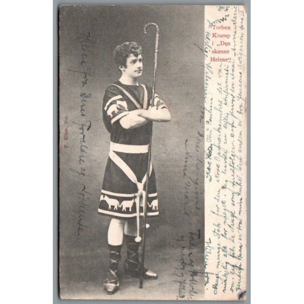 Torben Krarup i "Den sknne Helene" - Skuespiller - Postkort - Brugt