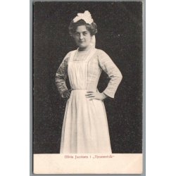 Olivia Jacobsen i "Tjenestefolk" - Postkort - Ubrugt