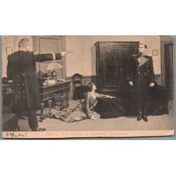 Fjelstrup,- Anna Larsen og Zangenberg i Tappenstreg - Postkort - Brugt