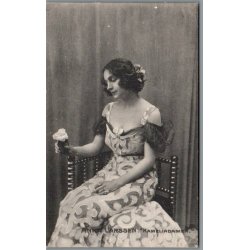 Anna Larsen i "Kameliadamen"- Skuespiller - Postkort - Brugt