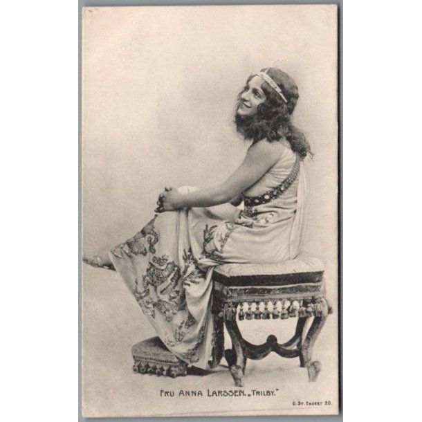 Anna Larrsen i "Trilby"- Skuespiller - Postkort - Brugt