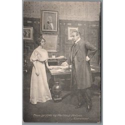 Anna Larssen Og Martinus Nielsen i "Elskerinden"- Skuespiller - Postkort - Ubrugt