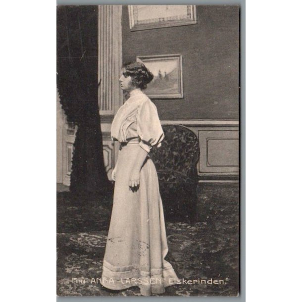 Anna Larssen i "Elskerinden"- Skuespiller - Postkort - Brugt